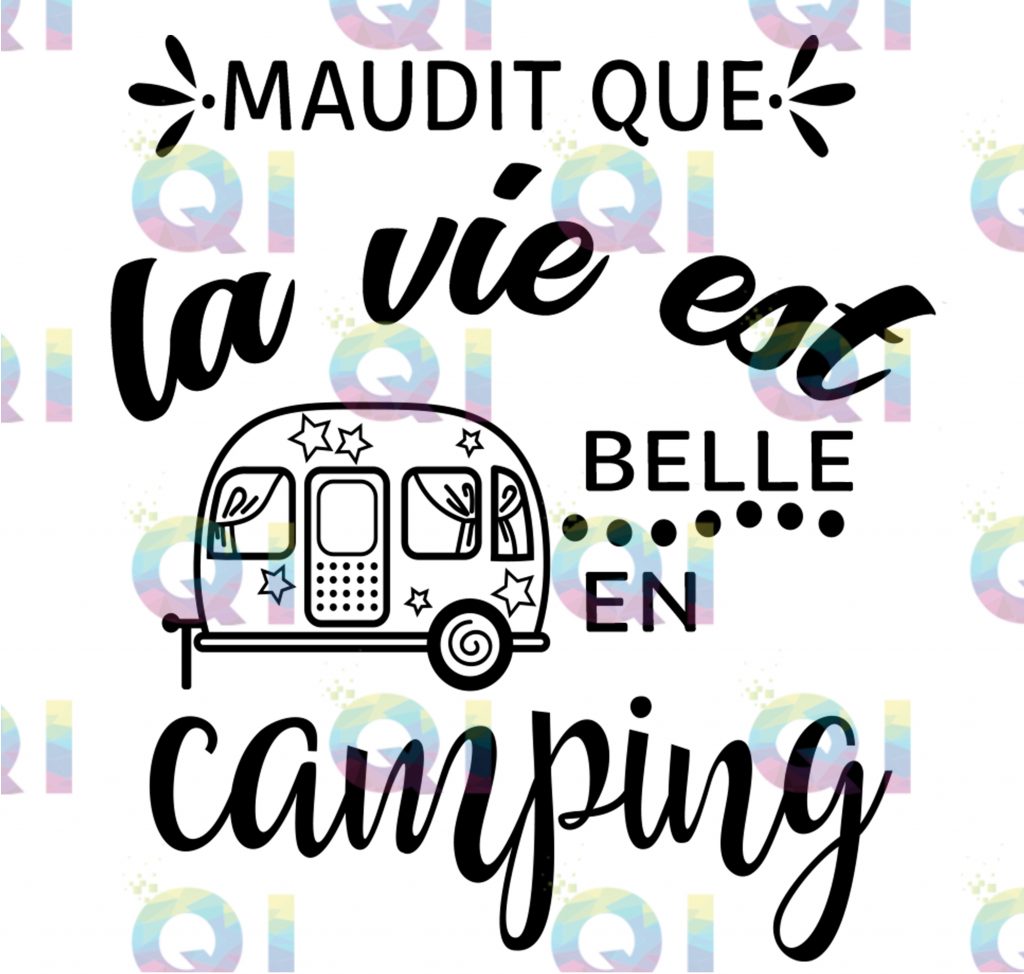 Fichier numérique PNG - Belle vie en camping