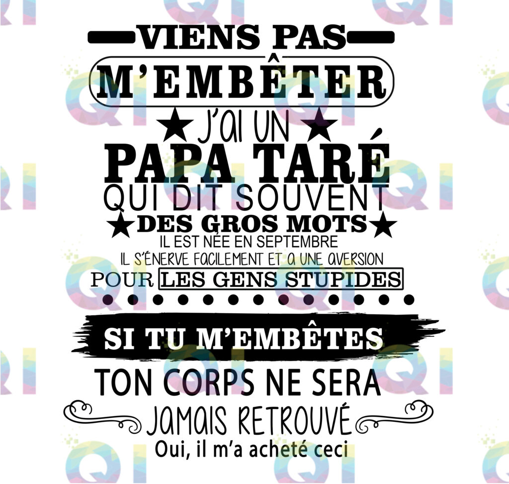 Fichier numérique PNG - Viens pas m'embêter