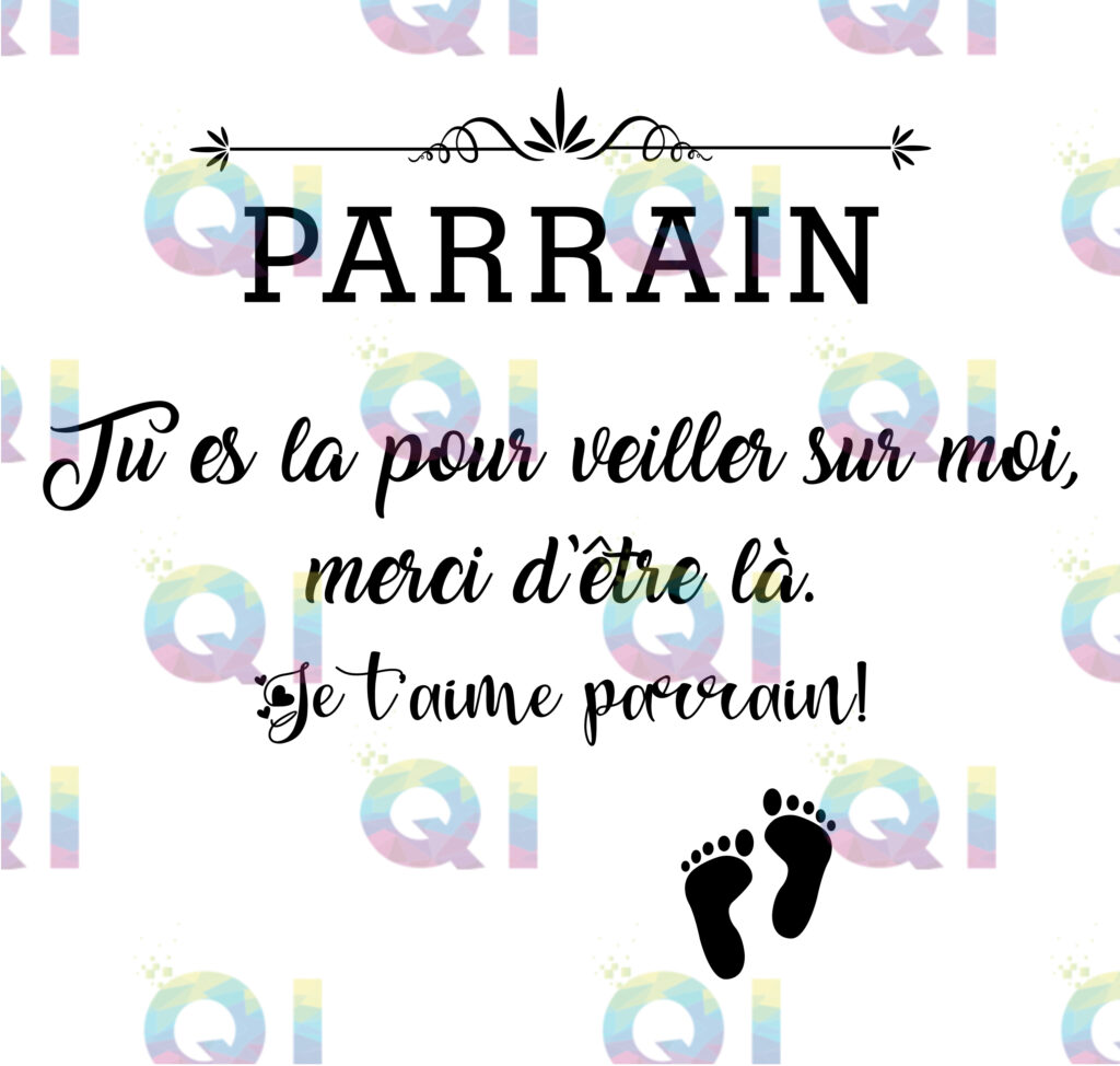 Fichier numérique PNG - Parrain Tu es la pour veiller sur moi