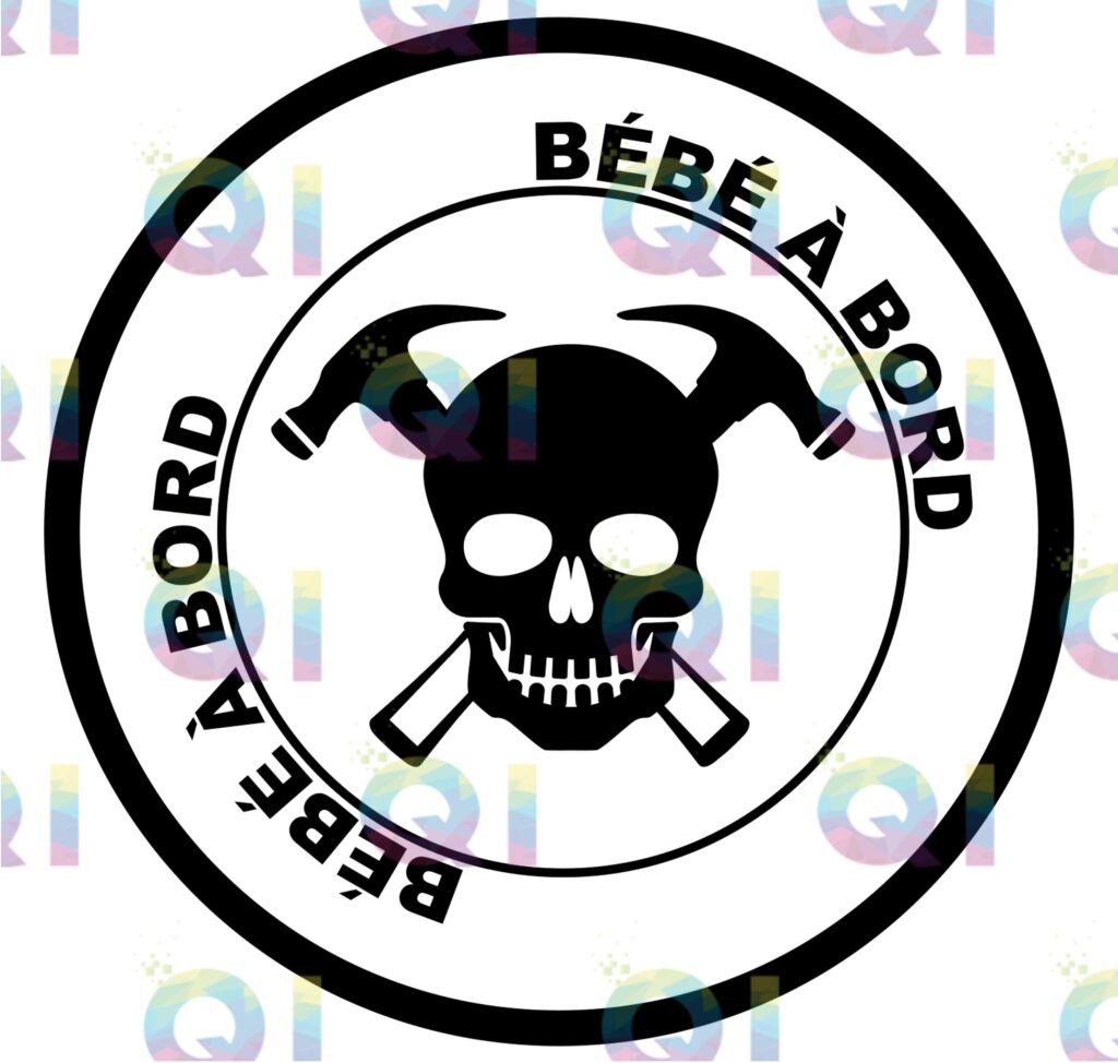 Fichier numérique PNG - Bébé à bord Skull