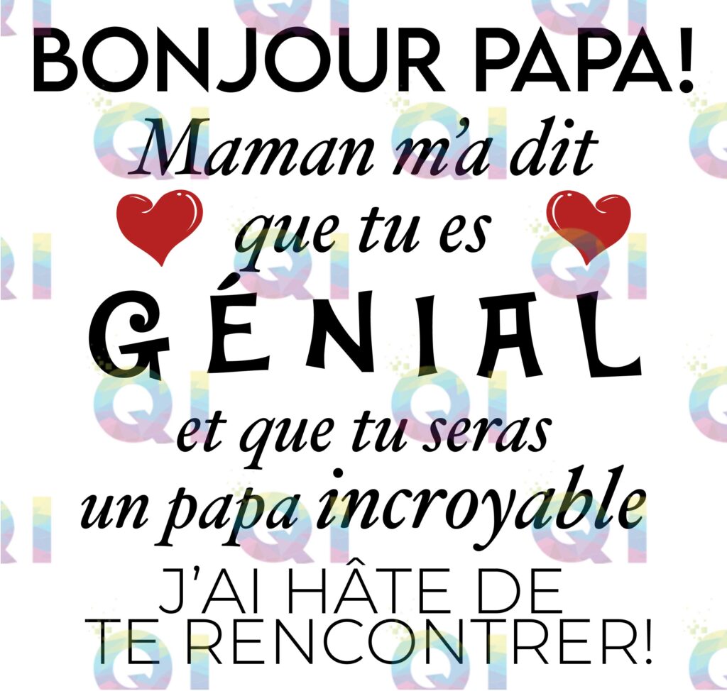 Fichier numérique PNG - Bonjour papa!