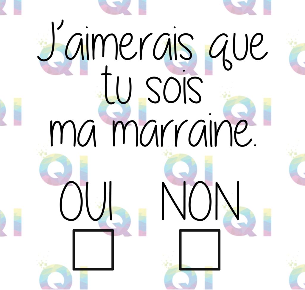 Fichier numérique PNG - J'aimerais que tu sois ma marraine