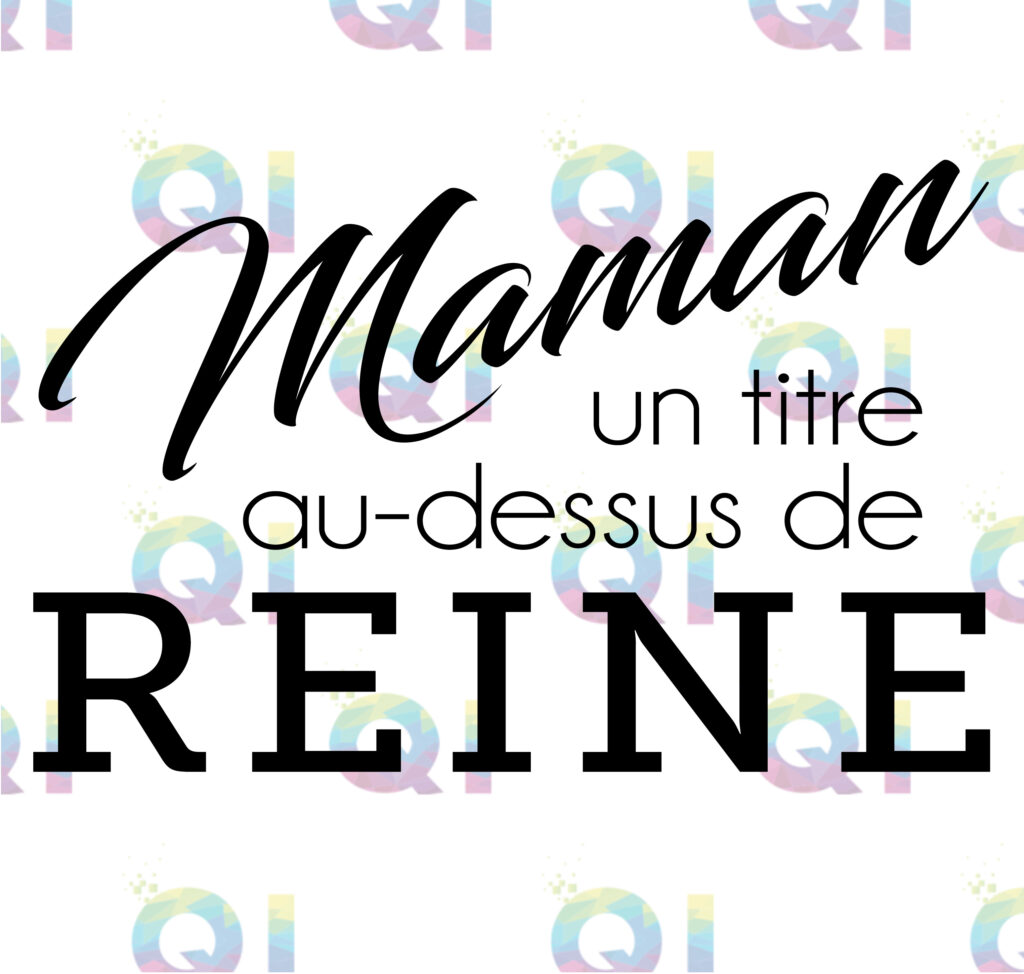 Fichier numérique PNG - Maman un titre au-dessus de reine