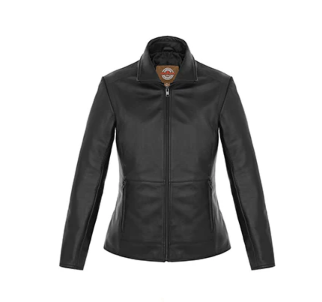 Frankfurt -Genuine Leather- Manteau En Cuir D'Agneau Doublé pour femme