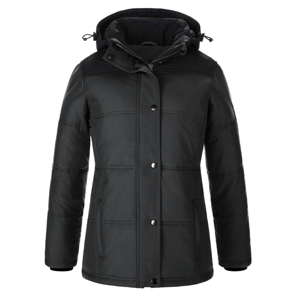 Nunavut -Héritage54- Blouson Bouffant avec Capuchon Amovible pour femme