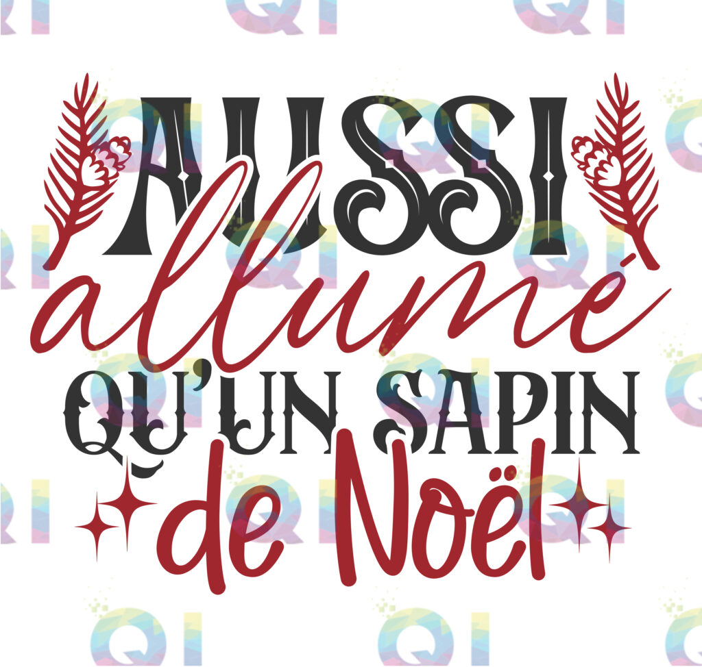 Fichier numérique PNG - Aussi allumé qu'un sapin